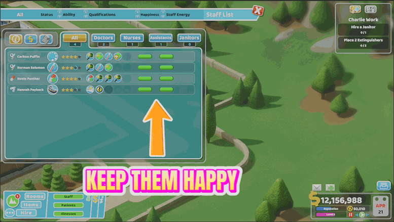 Two Point Hospital — Zen Staff (screenshot 2)